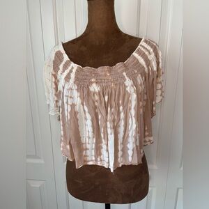 Boho Me Chic Tie-Dye Off-Shoulder Top